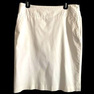 Rafaella Women’s White Cotton Mini Skirt Size 12